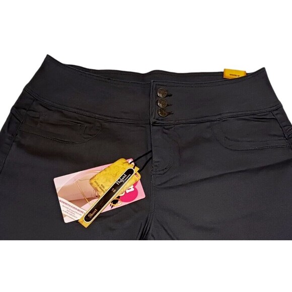 NEW Hybrid & Co Womans Plus Sz 18 Shorts Gunmetal Gray Stretch Bum Lifter 3.0 - Picture 2 of 4